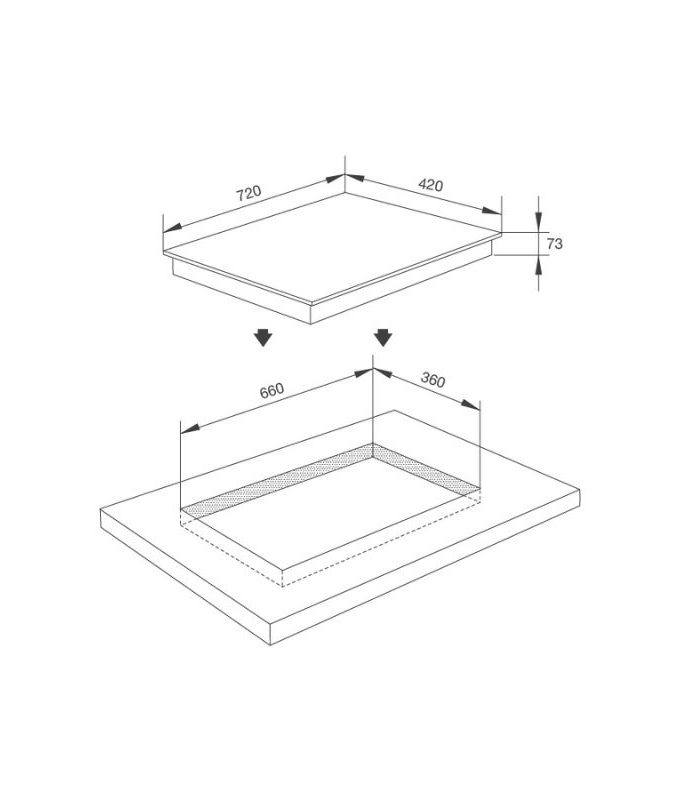 Thiết kế của Bếp gas âm Malloca AS 9102G NEW