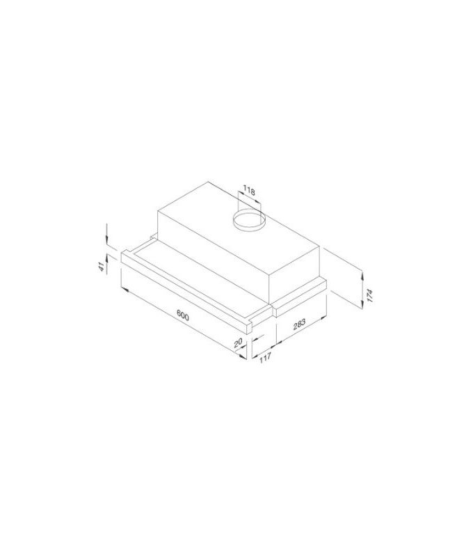 Thiết kế của Máy hút mùi Malloca âm tủ K1506