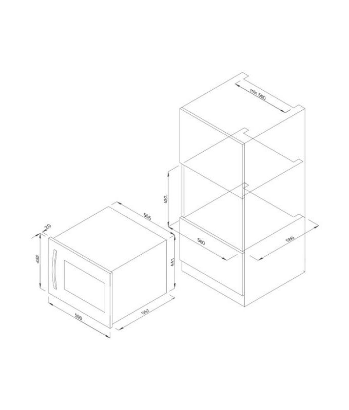 Thiết kế của Tủ bảo quản rượu âm tủ Malloca MWC-22G