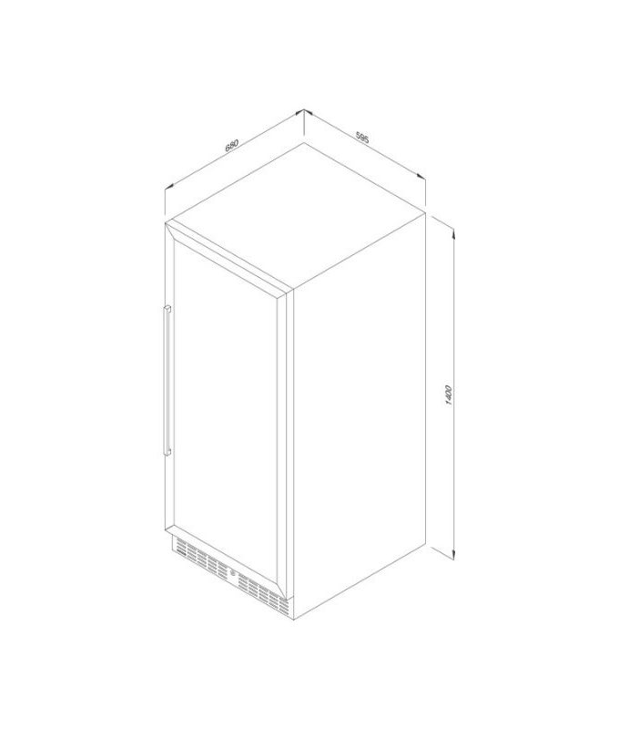 Thiết kế của Tủ bảo quản rượu đọc lập Malloca MWC-120DC