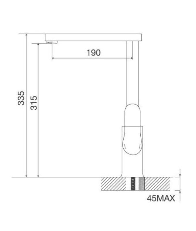 Thiết kế của Vòi rửa bát Malloca K119T