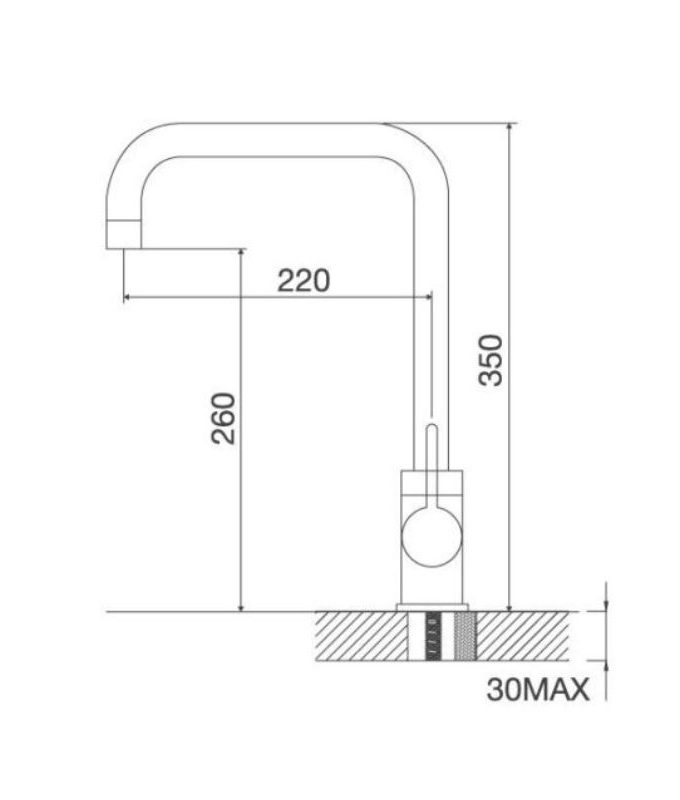 Thiết kế của Vòi rửa bát Malloca K123BN