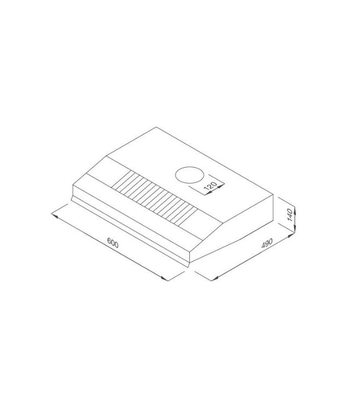 Thiết kế của Máy hút mùi Malloca H342.6 NEW