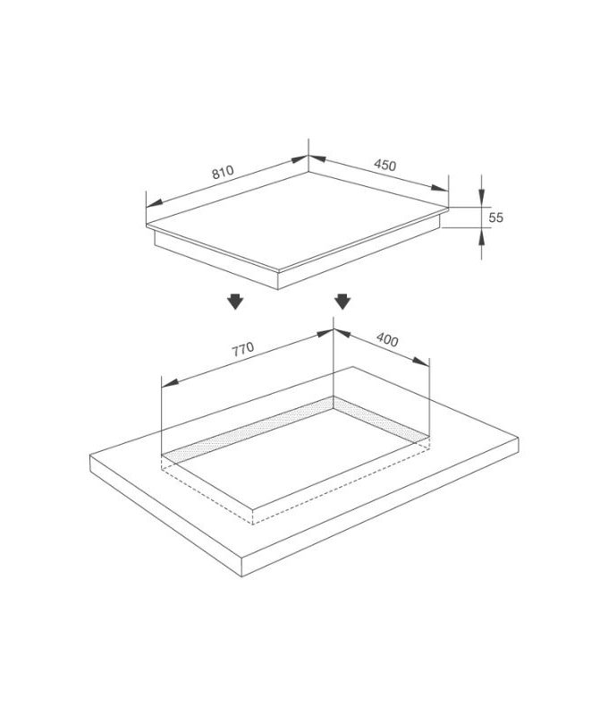 Bếp từ kết hợp hồng ngoại Malloca MH-03IR N 3 Thiết kế của Bếp từ kết hợp hồng ngoại Malloca MH-03IR N