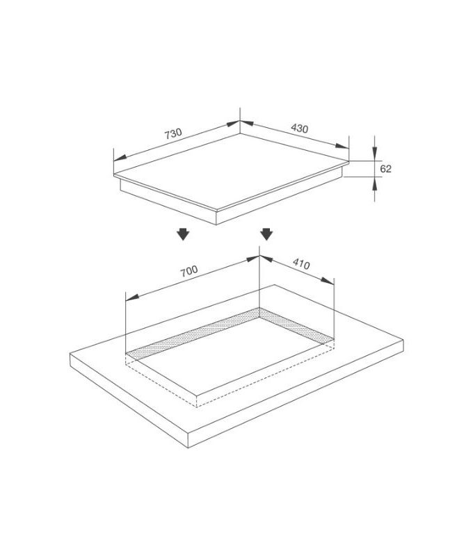 Thiết kế của Bếp từ Malloca MH-732 EI