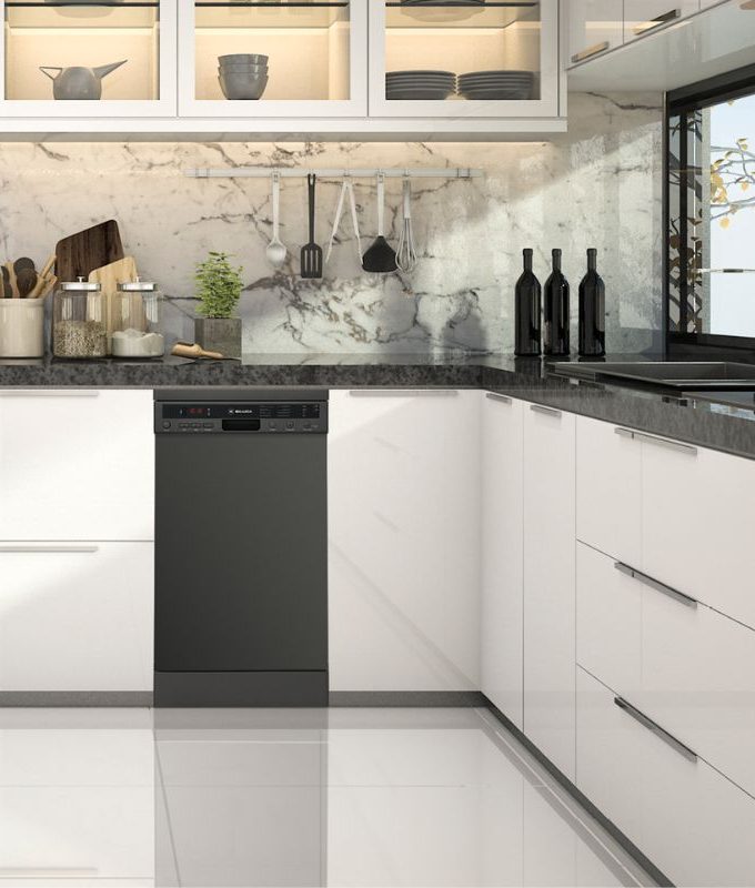 Không gian lắp đặt máy rửa bát Malloca MDW10-BS08FS