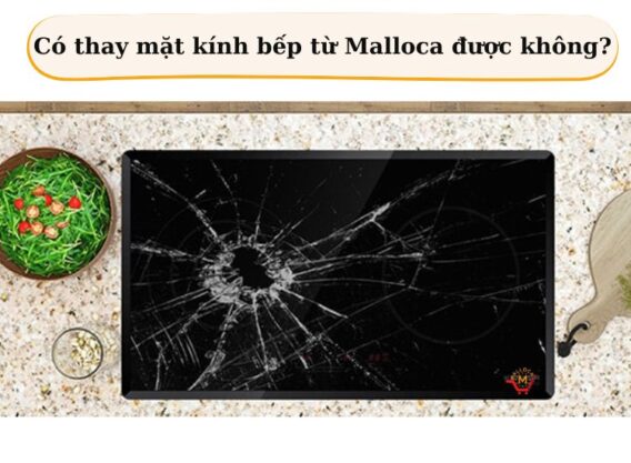 Có thay mặt kính bếp từ Malloca được không?