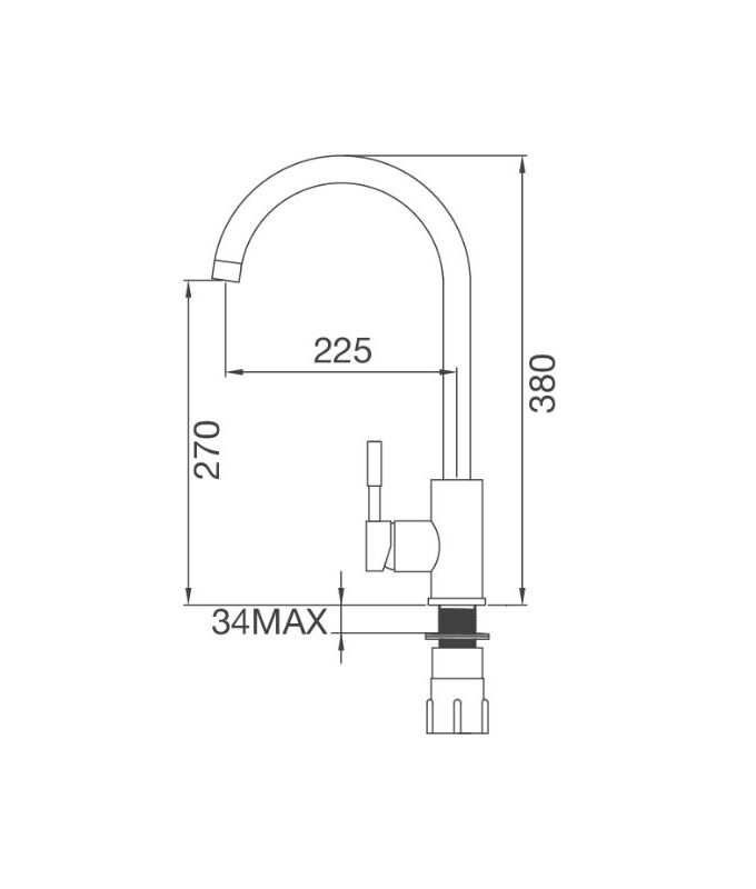 Vòi rửa bát Malloca K569-SN 4 voi rua bat malloca k569 sn 1