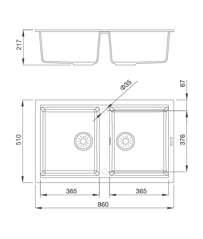 hinh anh chau rua da granite nano black k 45086 2