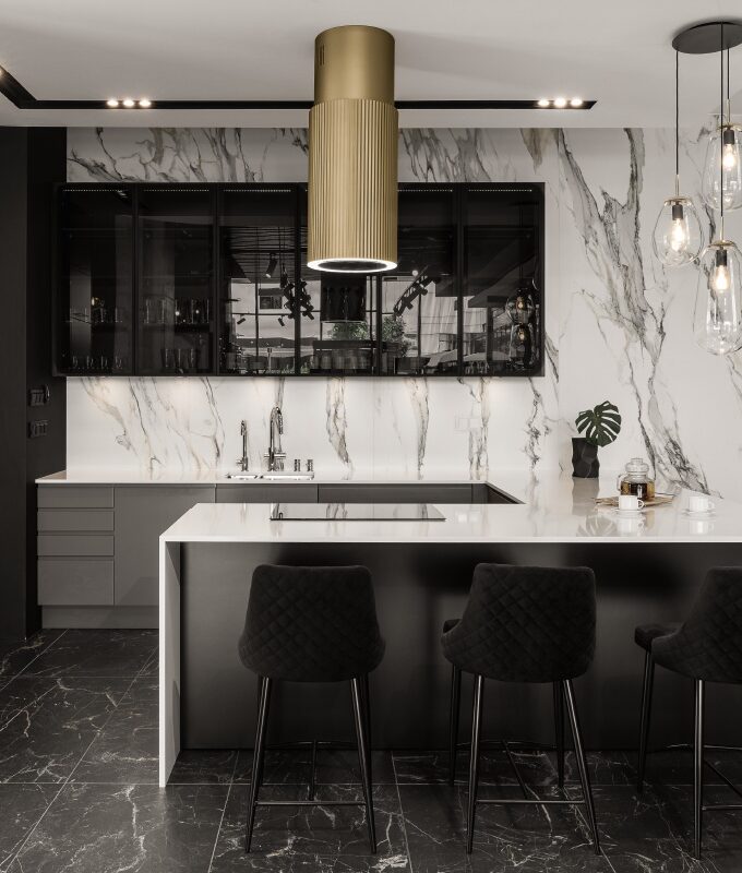 Hình ảnh thực tế Máy hút khói khử mùi – treo độc lập Monoblack K-382B