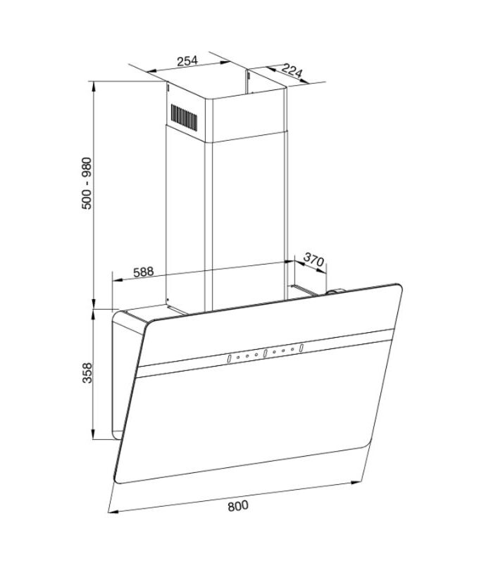 kich thuoc may hut mui malloca mc80eco